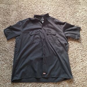 Dickies Men's Short-Sleeve Work Shirt Size 2XL - Black
